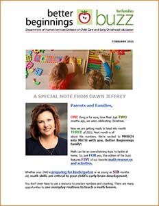 Cover Image: Better Beginnings Buzz for Families Feb 2021