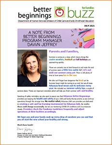 Cover Image: Better Beginnings Buzz for Families Jul 2021