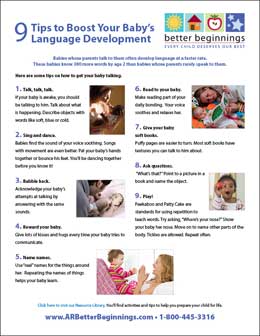 Tips to Boost Your Baby's Language Development | AR Better Beginnings