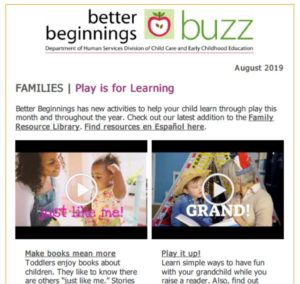 Cover Image: Better Beginnings Buzz Aug 2019