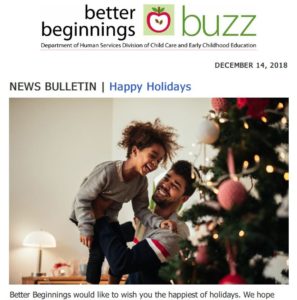 Cover Image: Better Beginnings Buzz Dec 2018