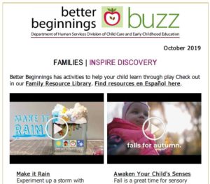 Cover Image: Better Beginnings Buzz Oct 2019