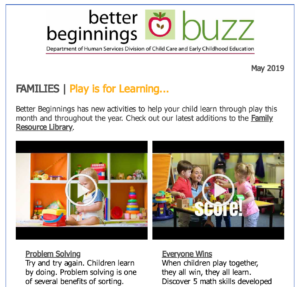 Cover Image: Better Beginnings Buzz May 2019