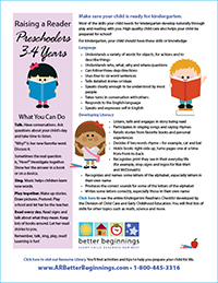 Cover Image: Raising A Reader Preschoolers 3-4 Years