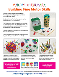 Cover Image: Making Their Mark - Building Fine Motor Skills